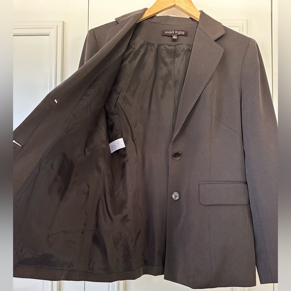 Anne Klein Women's Dark Brown Blazer - Picture 6 of 7